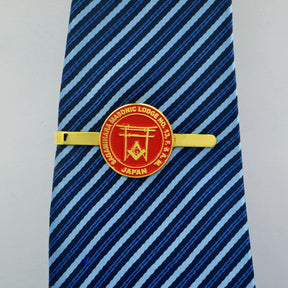 Master Mason Blue Lodge Tie Bar - Japan Shrine Torii SAGAMIHARA - Bricks Masons