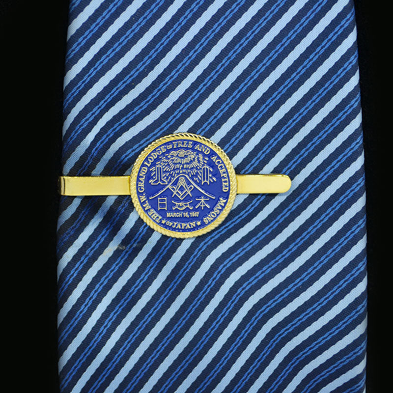 Master Mason Blue Lodge Tie Bar - THE M.W. GRAND LODGE Of Free and Accepted Masons Japan - Bricks Masons
