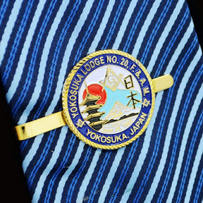 Master Mason Blue Lodge Tie Bar - Square & Compass G Yokosuka Lodge No. 20 Japan - Bricks Masons