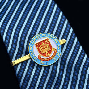 Master Mason Blue Lodge Tie Bar - Sino Lusitano Lodge of Macau No. 897 - Bricks Masons