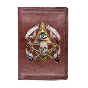 Widows Sons Wallet - Virtus Junxit Mors Non Separabit (Black/Brown) - Bricks Masons