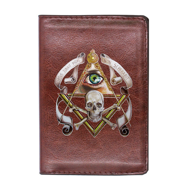 Widows Sons Wallet - Virtus Junxit Mors Non Separabit (Black/Brown) - Bricks Masons