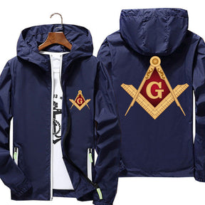 Master Mason Blue Lodge Jacket - Square & Compass G (Multiple Colors) - Bricks Masons