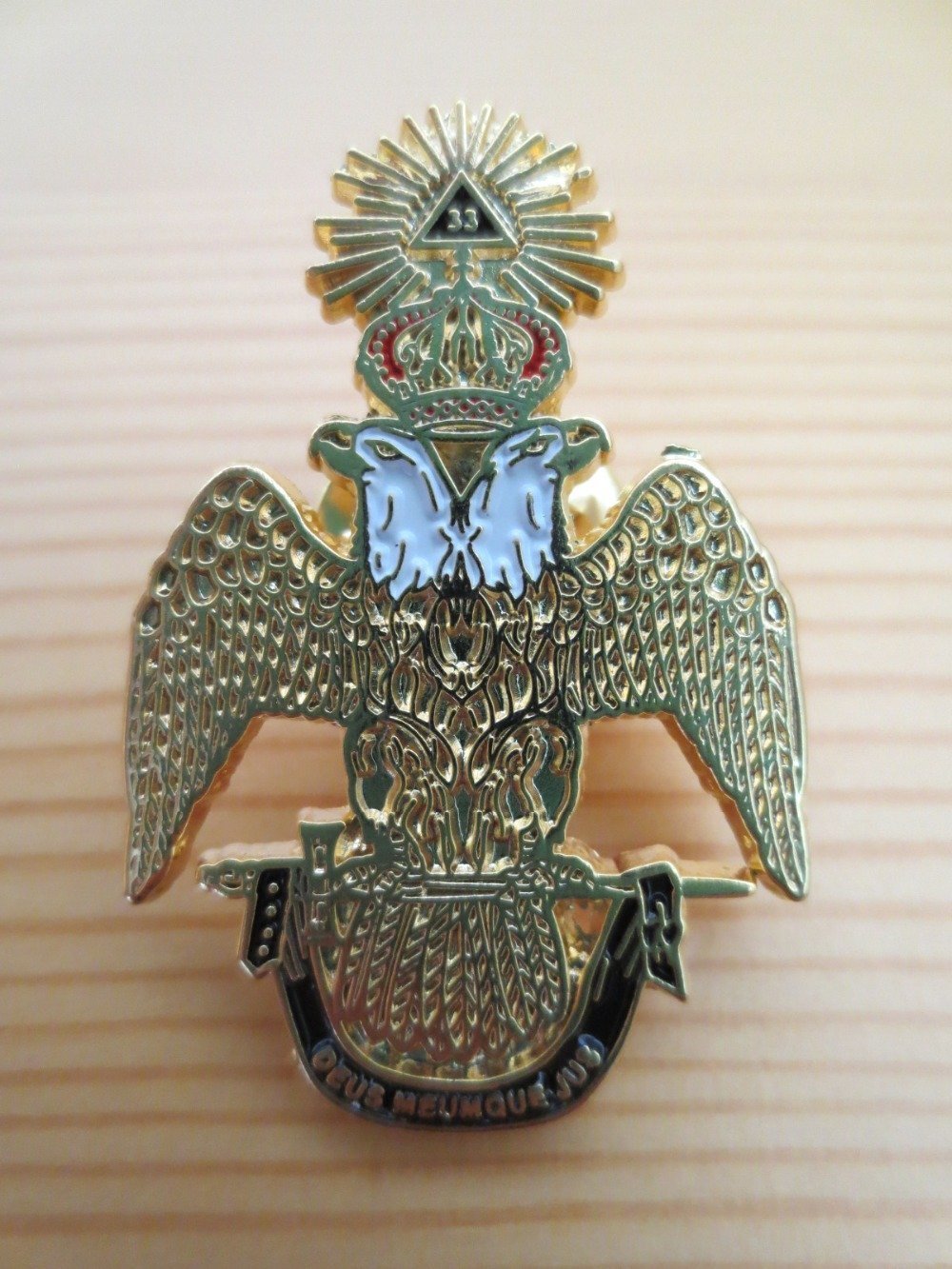 33rd Degree Scottish Rite Lapel Pin - Ancient & Accepted - Bricks Masons
