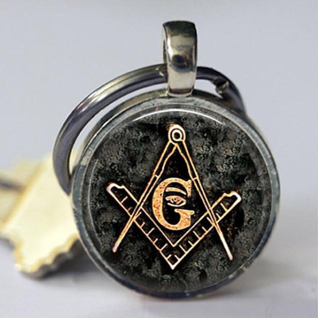 Master Mason Blue Lodge Keychain - Square and Compass G - Bricks Masons