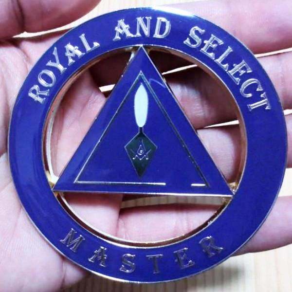 Royal & Select Masters English Regulation Car Emblem - 3 inch Medallion - Bricks Masons