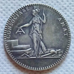 Masonic Coin - French Revolution LIBERT EGALLITE - Bricks Masons
