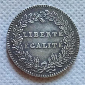 Masonic Coin - French Revolution LIBERT EGALLITE - Bricks Masons