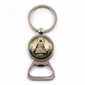 Masonic Keychain - ANNUIT COEPTIS With Bottle Opener - Bricks Masons