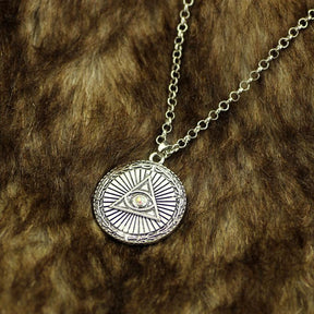 Eye Of Providence Necklace - Silver - Bricks Masons