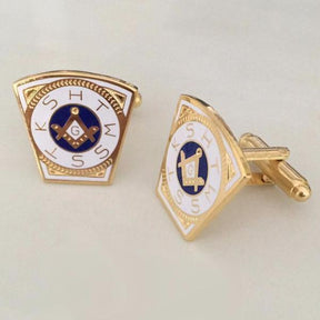 Royal Arch Chapter Cufflink - KSHTWSST White Gold - Bricks Masons