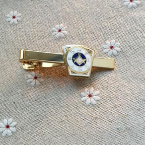 Royal Arch Chapter Tie Clip - KSHTWSST White Gold - Bricks Masons