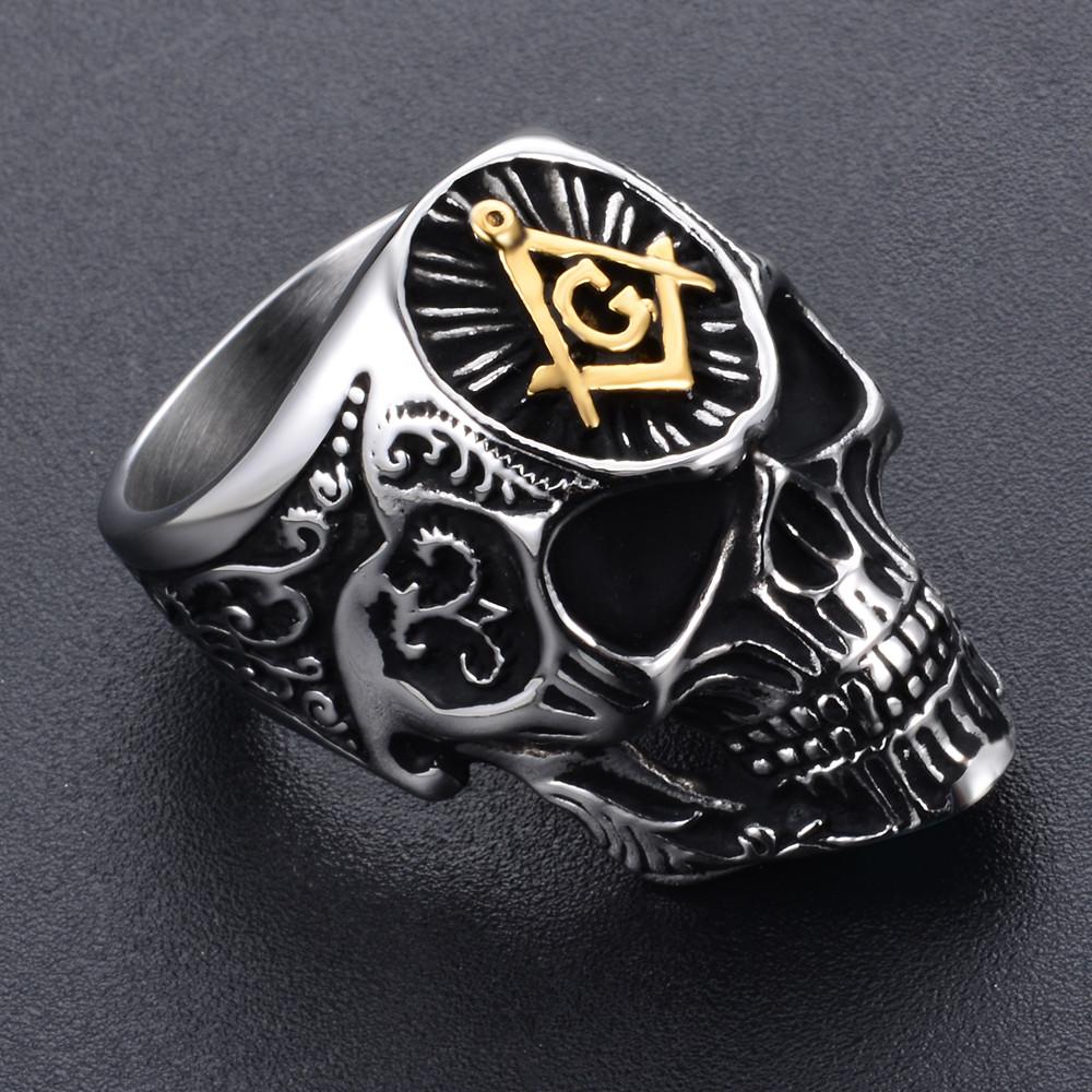 Widows Sons Ring - Gothic Skull - Bricks Masons