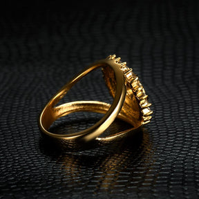 OES Ring - Golden Zirconia - Bricks Masons
