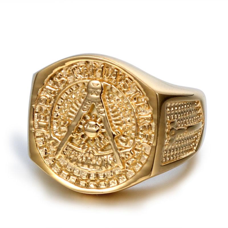 Past Master Blue Lodge Ring - Gold - Bricks Masons