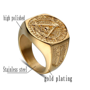 Past Master Blue Lodge Ring - Gold - Bricks Masons