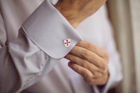 Knights Templar Commandery Clothing Accessories Set - KT Cufflinks & Tie Clip - Bricks Masons