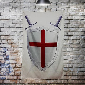 Knights Templar Shield Flag - Bricks Masons