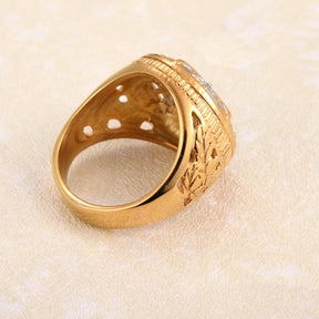 OES Ring - Golden - Bricks Masons