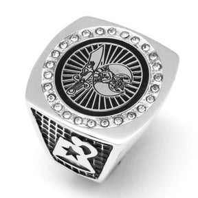 Shriner Fez Freemason Silver Gold Masonic Ring - Bricks Masons