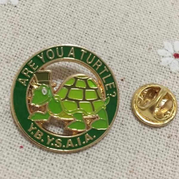 Are you a turtle Y.B.Y.S.A.I.A. Masonic Lapel Pin - Bricks Masons