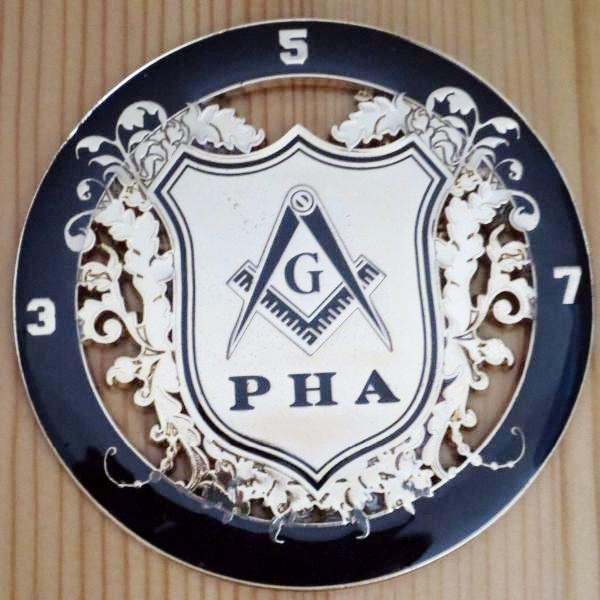 Master Mason Blue Lodge Car Emblem - 357 PHA Medallion - Bricks Masons