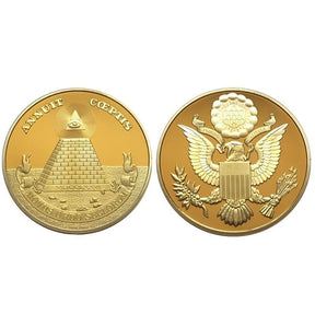 Masonic Coin - Great Seal United States - Bricks Masons