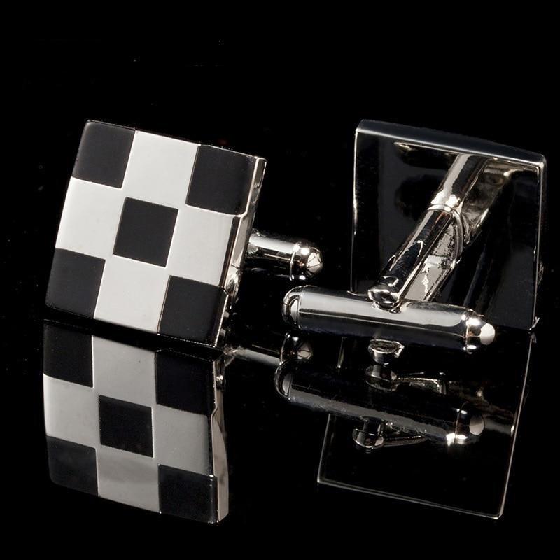 3x3 Checkered Masonic Cufflinks - Bricks Masons