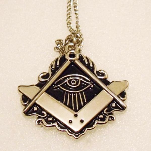 Eye Of Providence Necklace - Zinc Alloy - Bricks Masons
