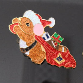 Christmas Masonic Gifts Season Lapel Pin - Bricks Masons