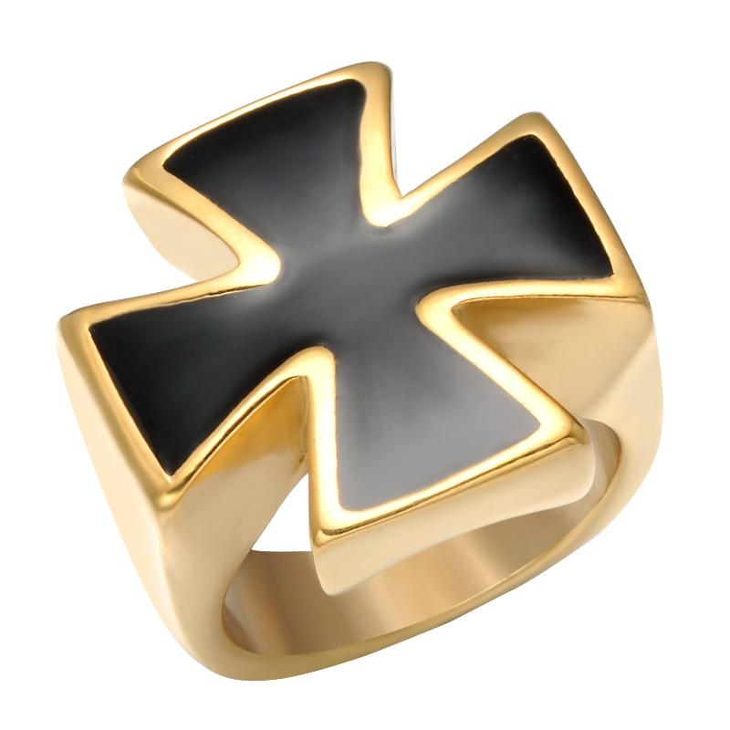 Knights Templar Gold Black Cross - Bricks Masons