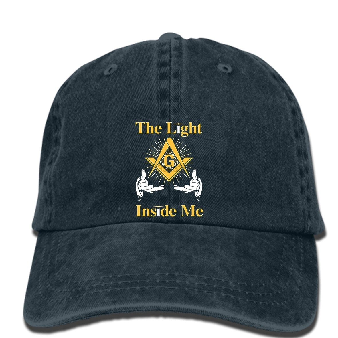 The Light Inside Me Masonic Symbol Adjustable Baseball Cap - Bricks Masons