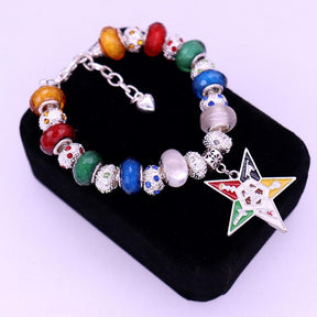 New Design Order of Eastern Star OES Beads Masonic Bracelet - Bricks Masons