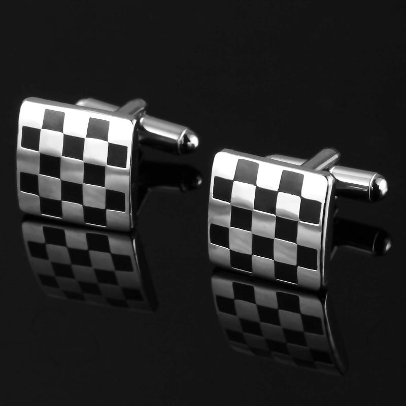 5x5 Checkered Masonic Cufflinks - Bricks Masons