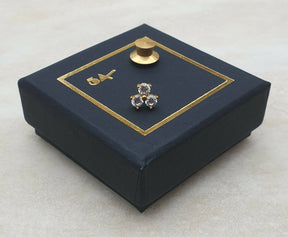 Masonic Lapel Pin - Three Dots White Stones - Bricks Masons