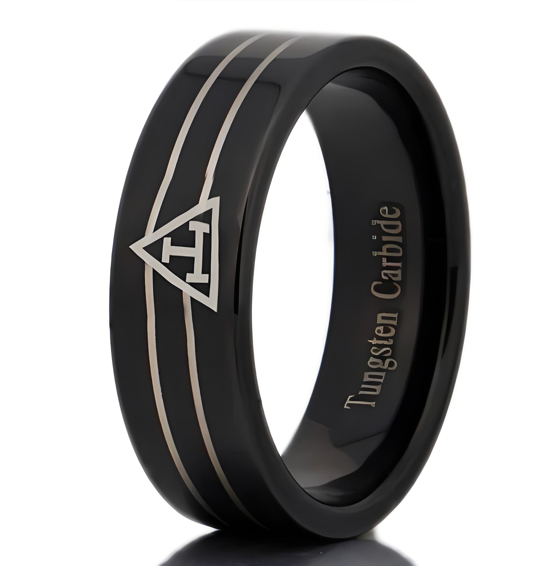Royal Arch Chapter Ring - Black Tungsten - Bricks Masons
