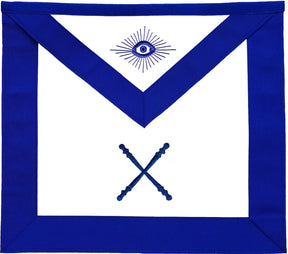 Officers Blue Lodge Officer Apron Set - Blue Ribbon Machine Embroidery (Set of 19) - Bricks Masons