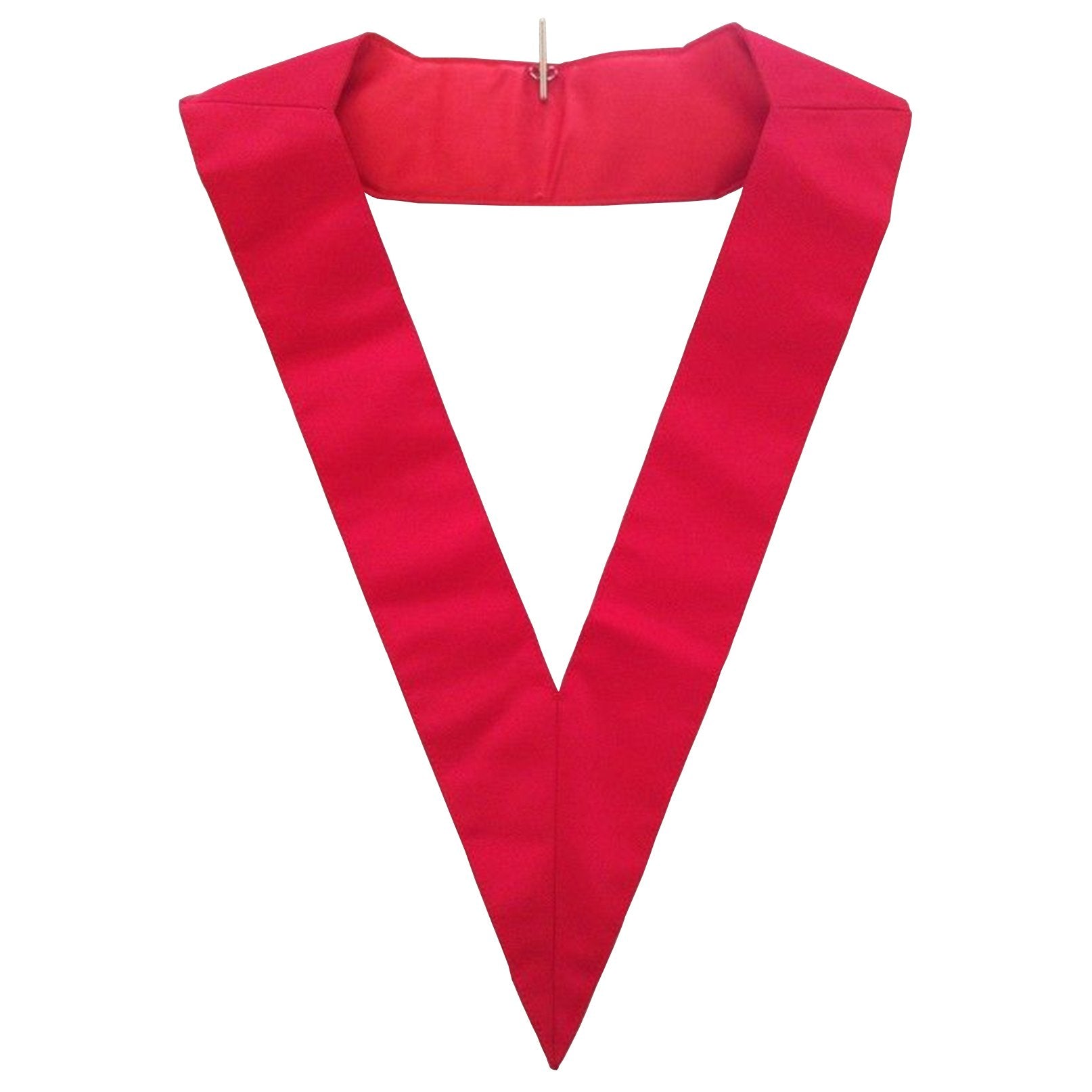 18th Degree Scottish Rite Collar - Red Satin Grosgrain - Bricks Masons