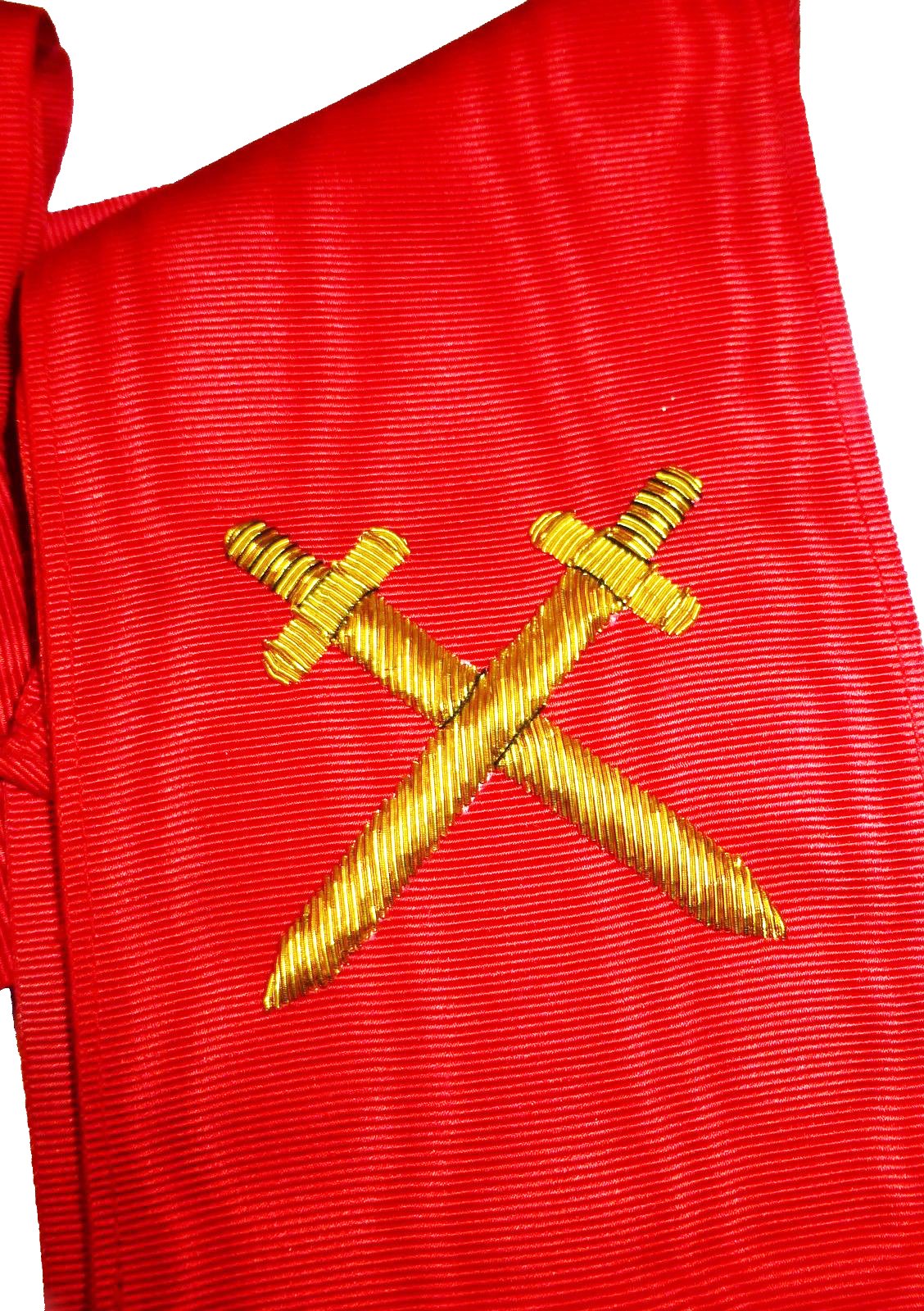 Knight Masons Sash - Red Moire - Bricks Masons
