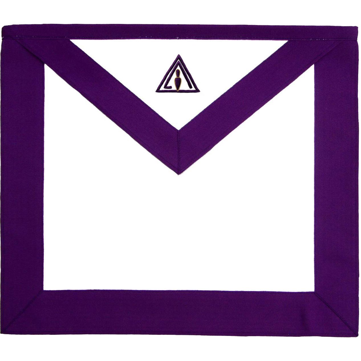Member Council Apron - White & Purple - Bricks Masons
