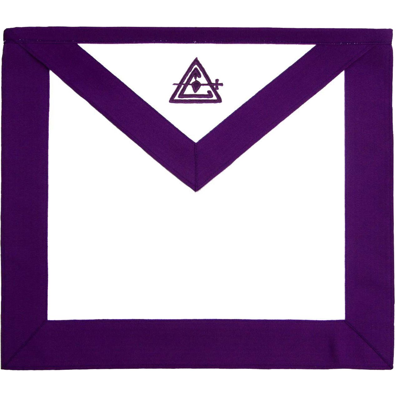 Member Council Apron - Purple Grosgrain - Bricks Masons