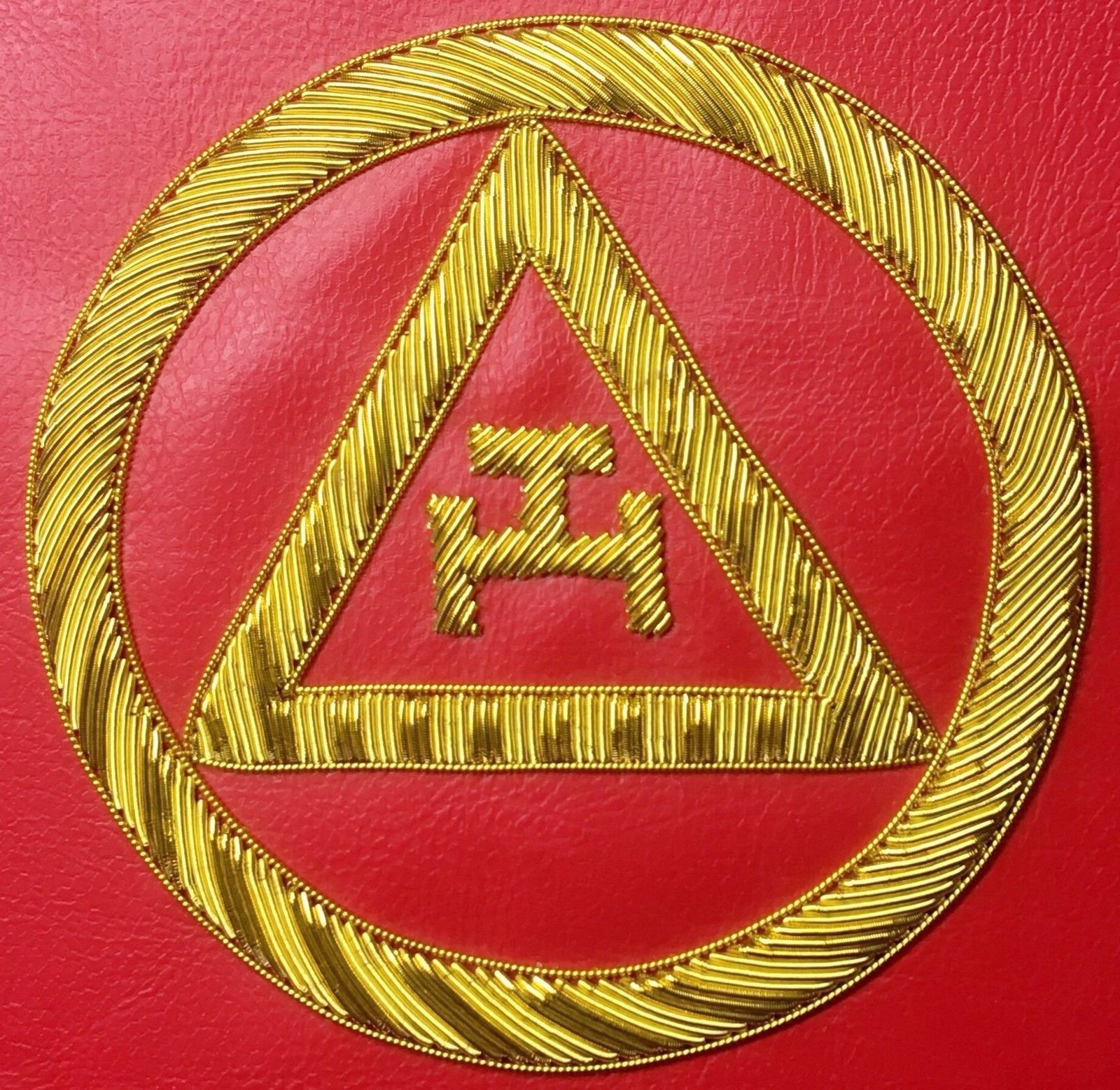 Royal Arch Chapter Apron Case - Red Triple Tau MM, WM, Provincial - Bricks Masons