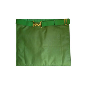 15th Degree Scottish Rite Apron - Pink & Green Moire with Silver Embroidery - Bricks Masons