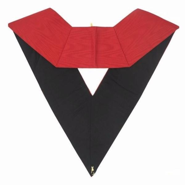 Almoner 18th Degree Scottish Rite Collar - Red Moire - Bricks Masons