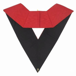Secretary 18th Degree Scottish Rite Collar - Red Moire - Bricks Masons