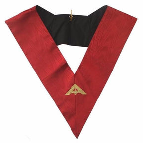 Senior Warden 18th Degree Scottish Rite Collar - Red Moire - Bricks Masons