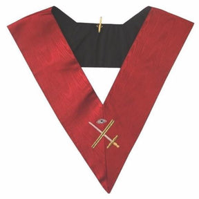 Expert 18th Degree Scottish Rite Collar - Red Moire - Bricks Masons